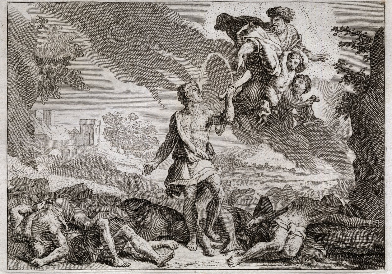 Bibbia di Royaumont, Antico Testamento: La sconfitta dei Filistei. Sansone uccide mille Filistei con una mascella d