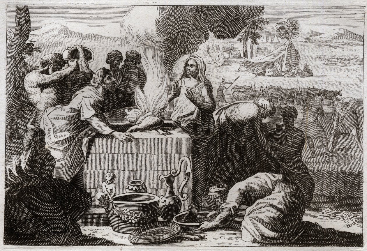 Bibbia di Royaumont, Antico Testamento: Lot si separa da Abramo. Una lite scoppiò tra i pastori di Abramo e Lot, e si separarono l