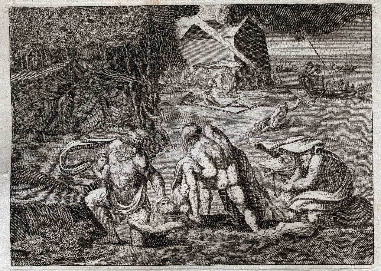 Bibbia di Royaumont, Antico Testamento: Il Diluvio. Il Diluvio inonda tutta la terra. L