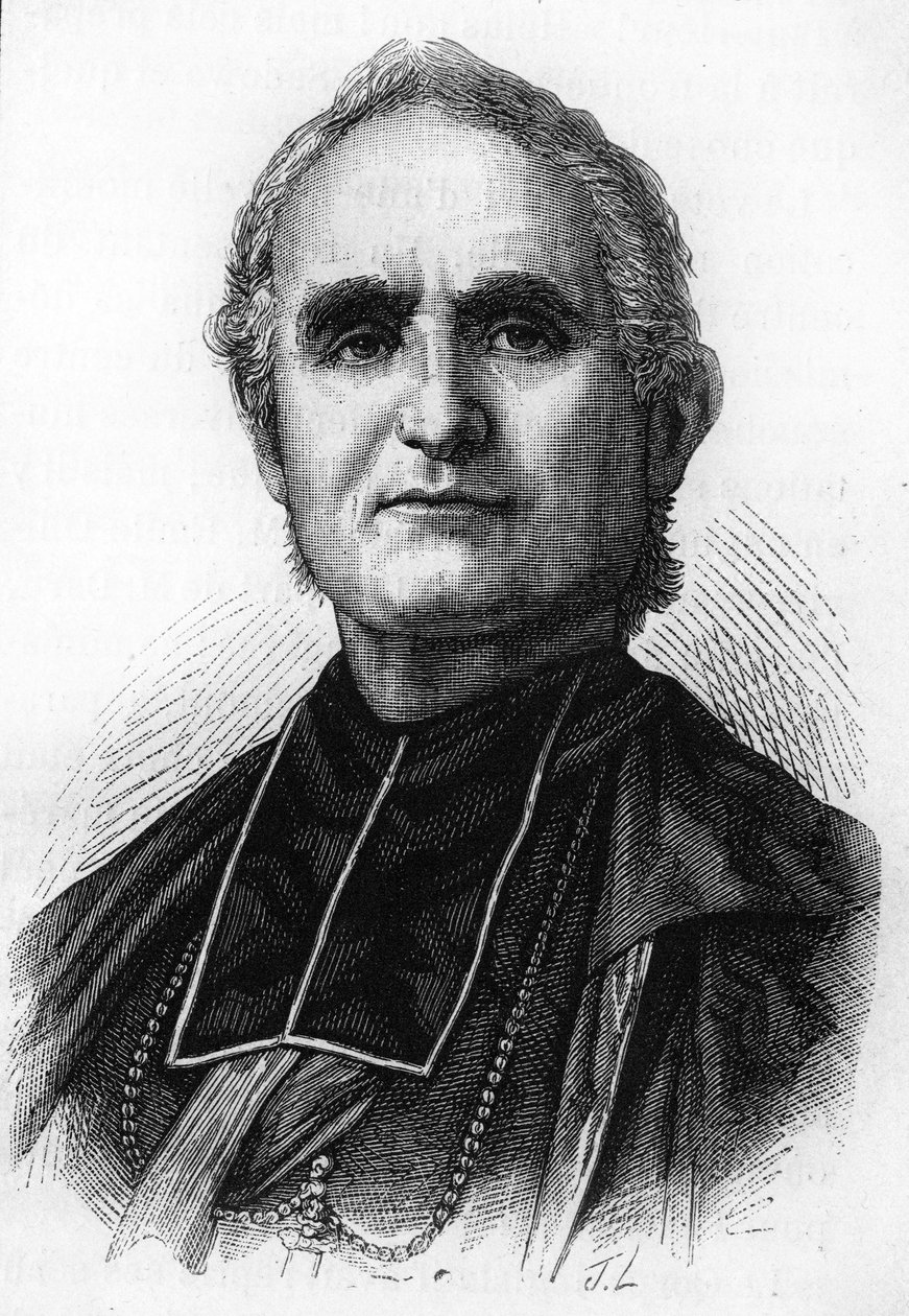 Vescovo Félix Dupanloup (1802-1878), prelato francese, vescovo di Orléans. da Unknown artist