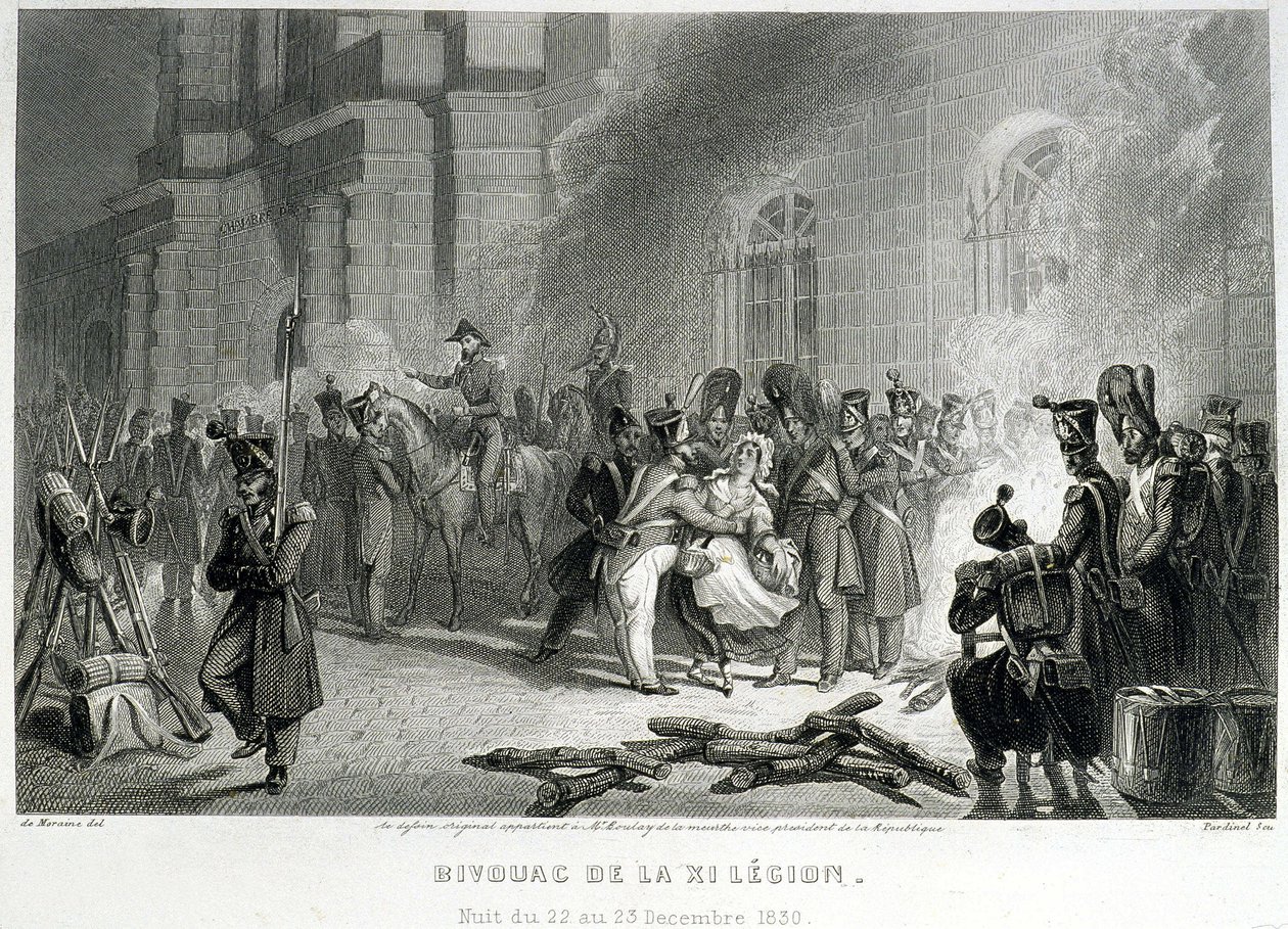 Bivacco della XI Legione - notte dal 22 al 23 dicembre 1830 - in 