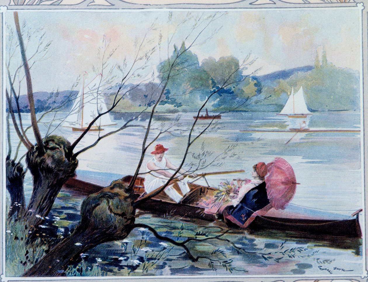 Passeggiata in barca da Unknown Artist