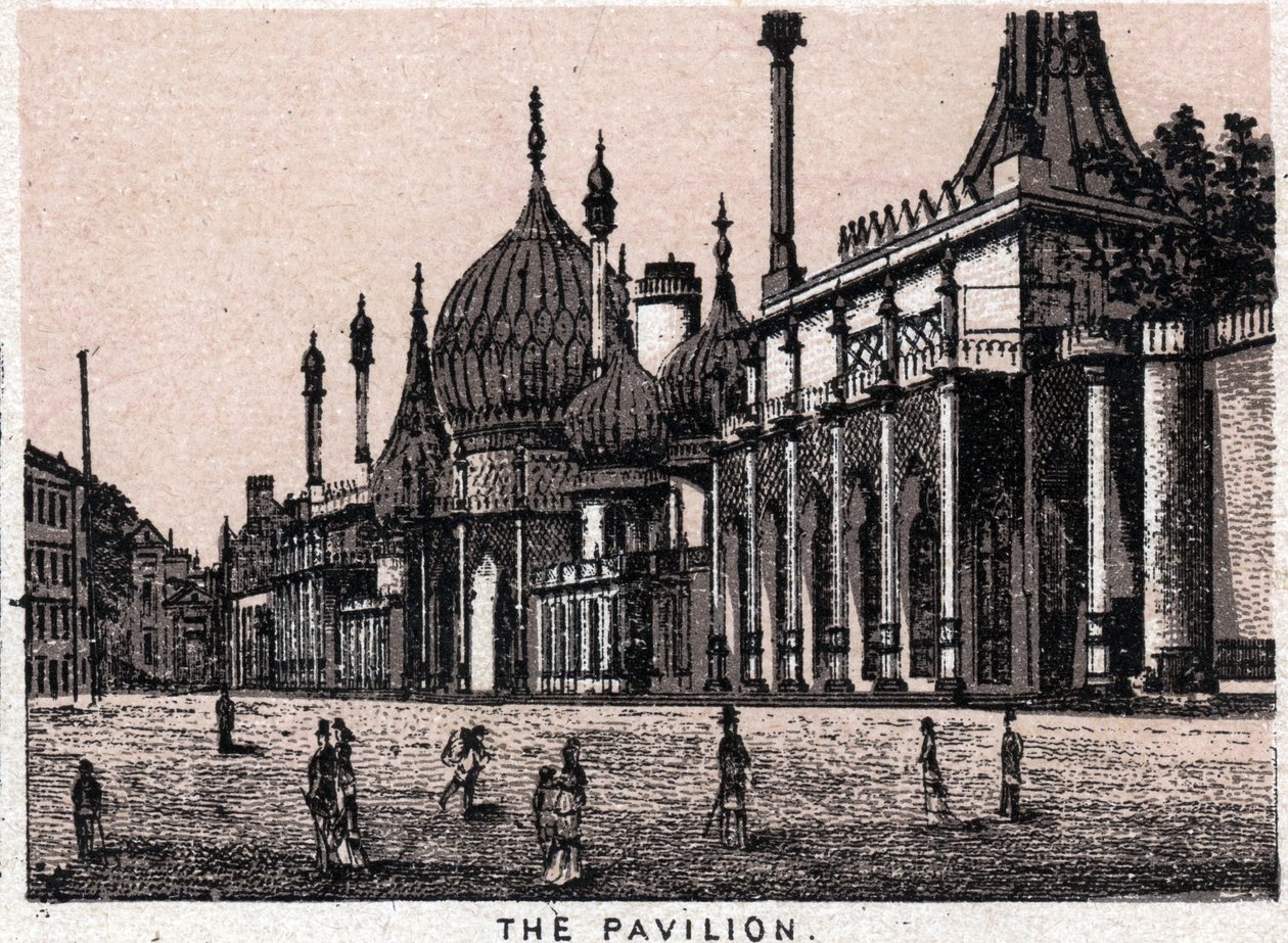 Brighton, Inghilterra: vista del padiglione. in "Il mondo illustrato 168 vedute". Non datato (fine XIX secolo) da Unknown artist