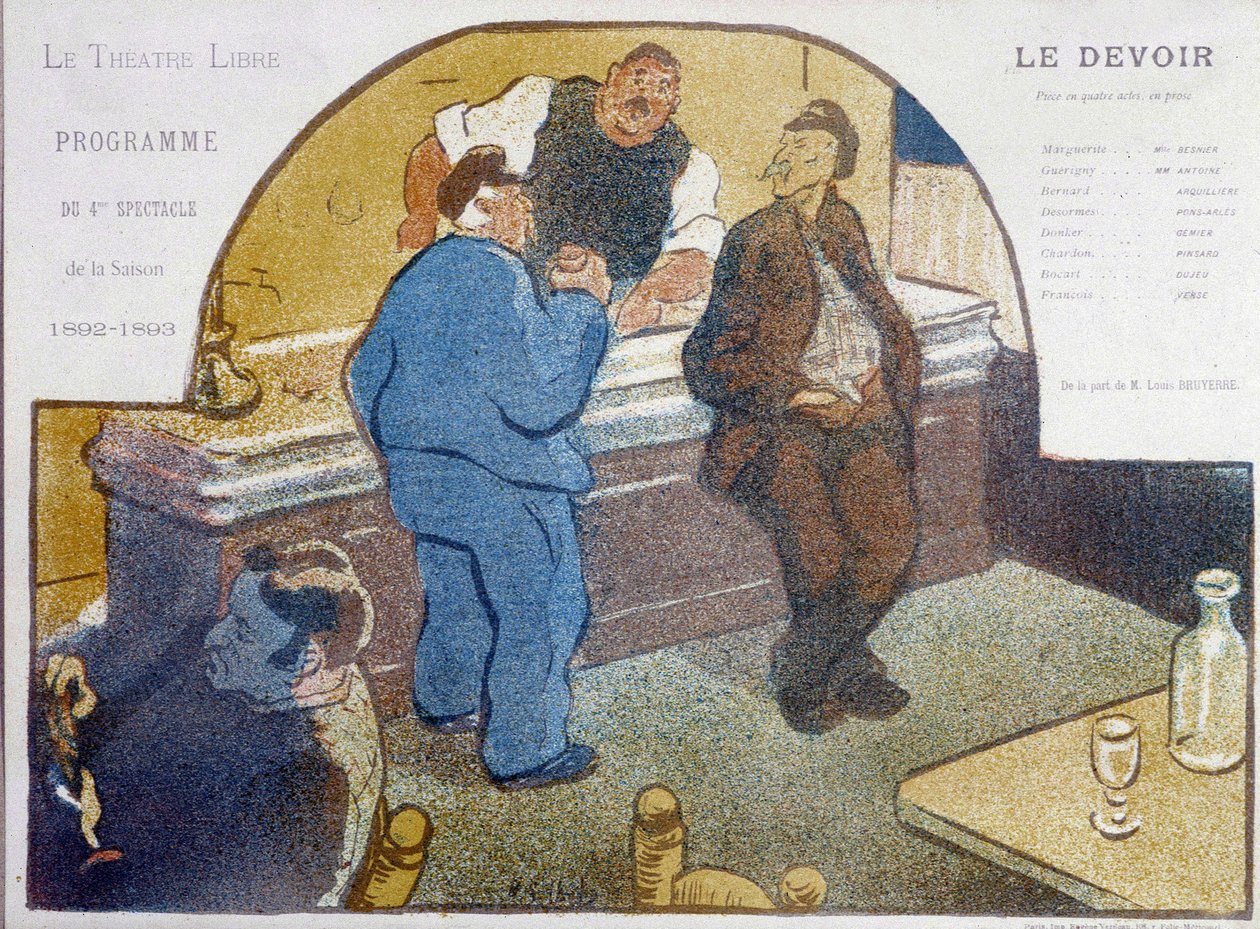Café de Paris: zinco - disegno, fine XIX secolo, Carnavalet da Unknown artist