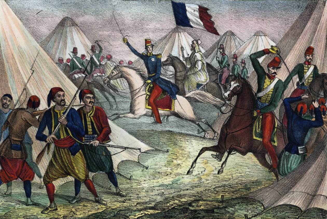Cattura della Smala di Abd-el-Kader in Algeria il 16 maggio 1843 da parte del Duca d