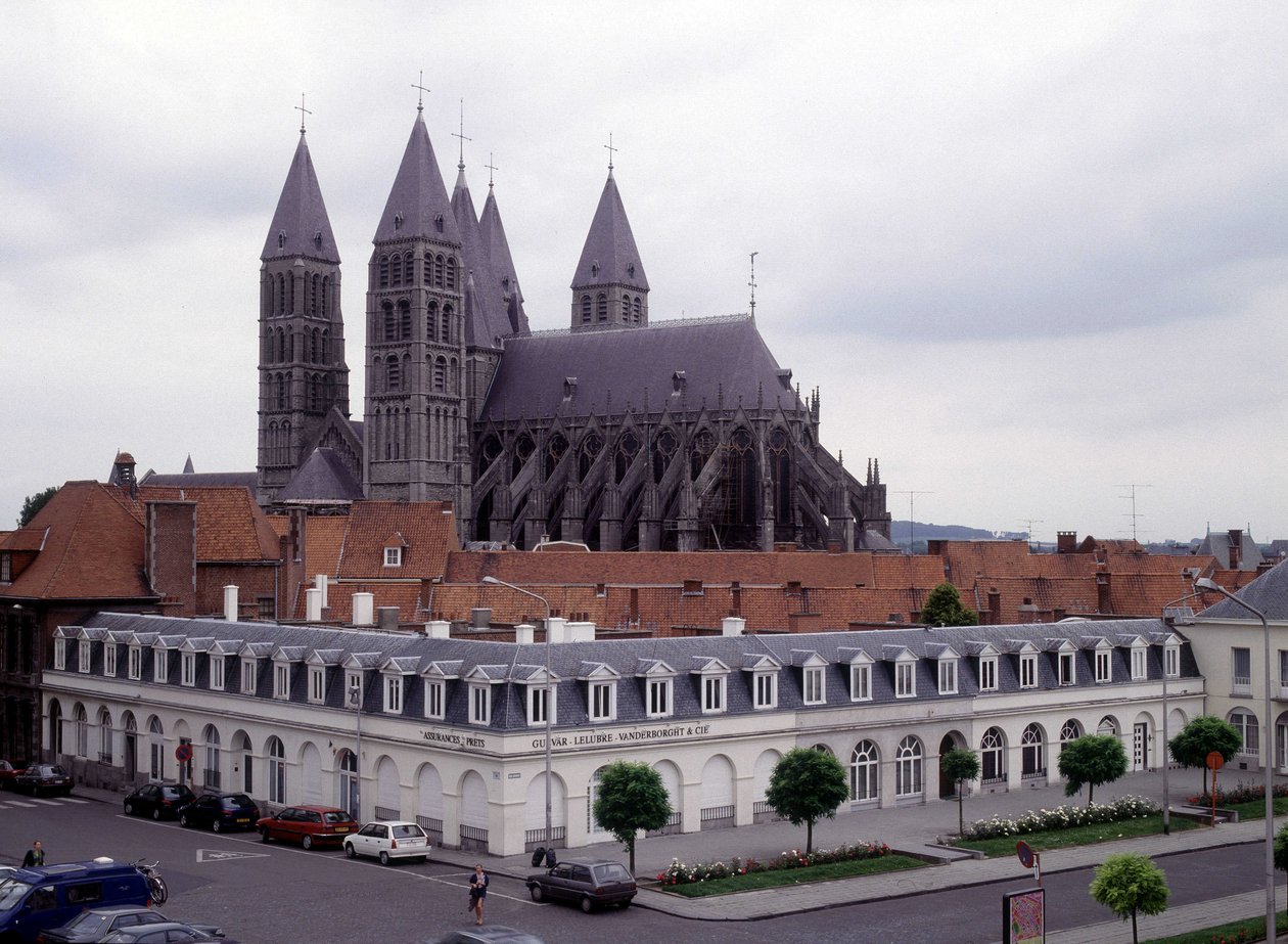 Cattedrale di Tournai (Belgio), vista dall