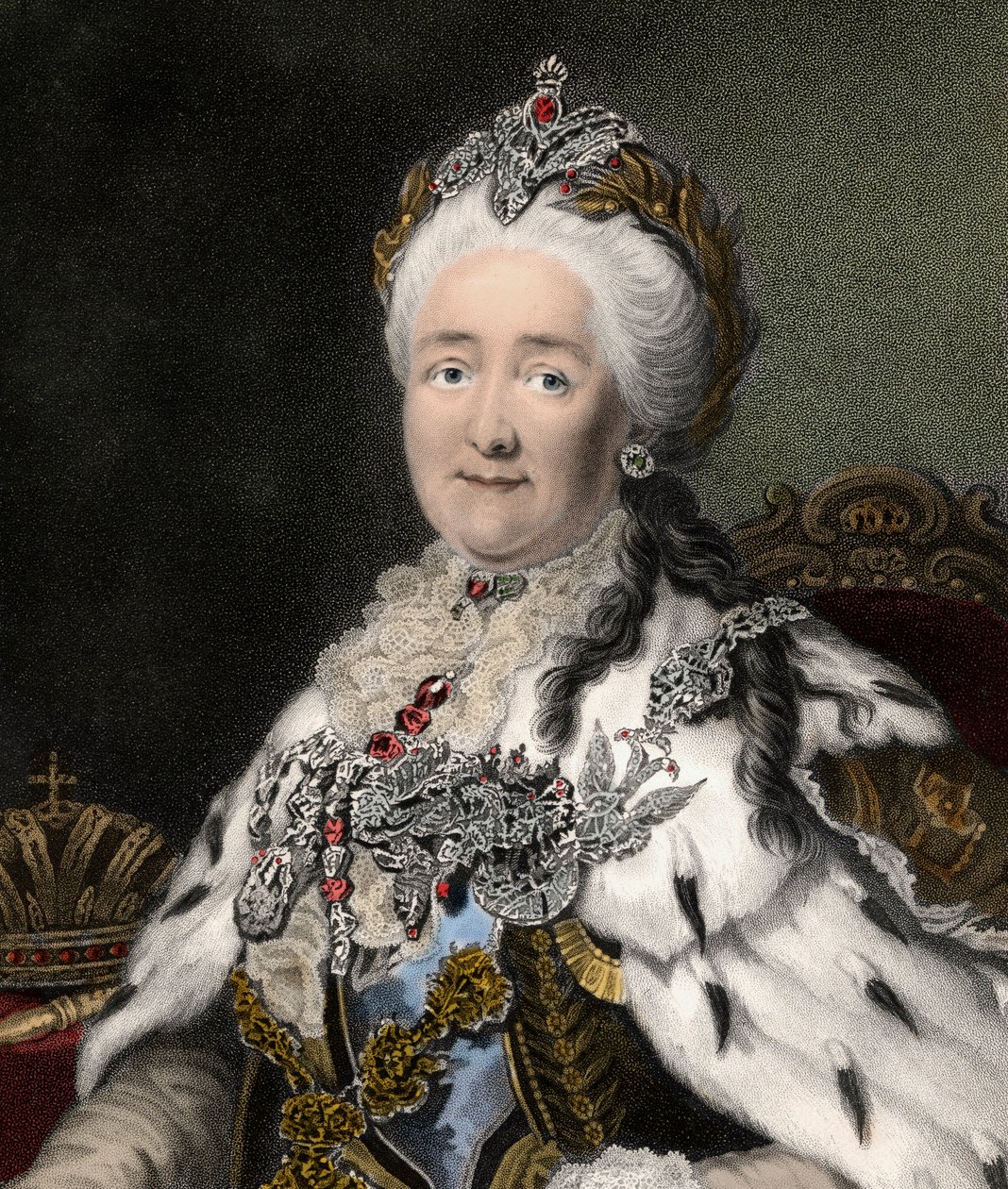 Caterina II La Grande 1729-1796 (incisione) XIX secolo da Unknown artist