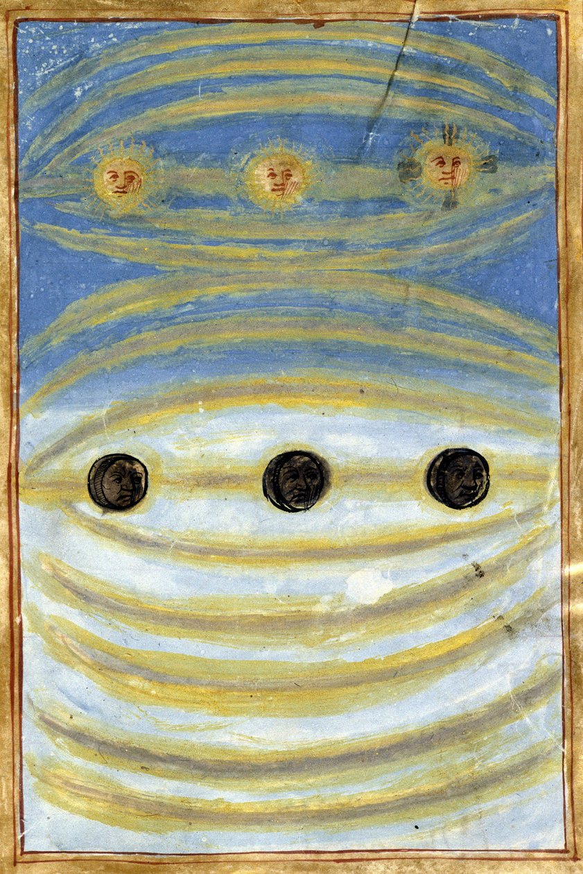 Segni celesti visti il giorno della morte di Anna di Bretagna da Unknown artist