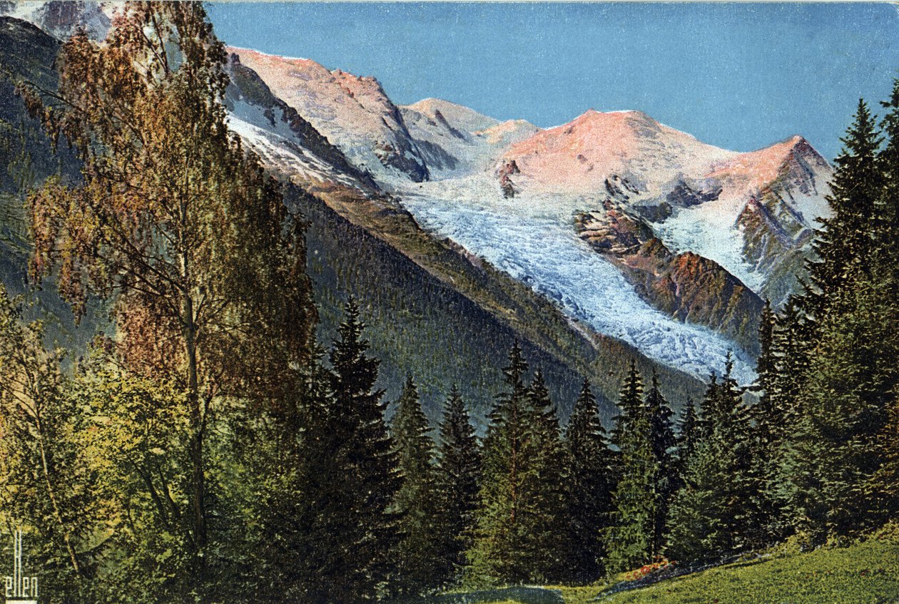 Chamonix, Alta Savoia, Rodano-Alpi, Francia. Intorno al 1930. da Unknown Artist
