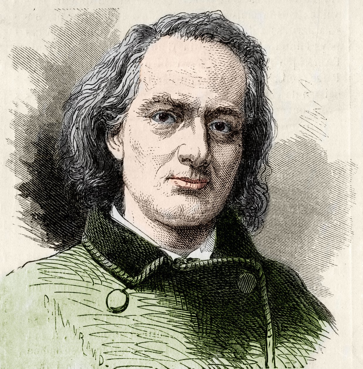 Charles Baudelaire (1821-1867), scrittore francese dopo la foto di Carjat da Unknown artist