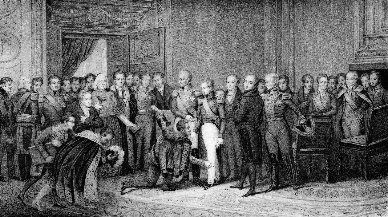 Carlo X abdica in favore di Enrico d