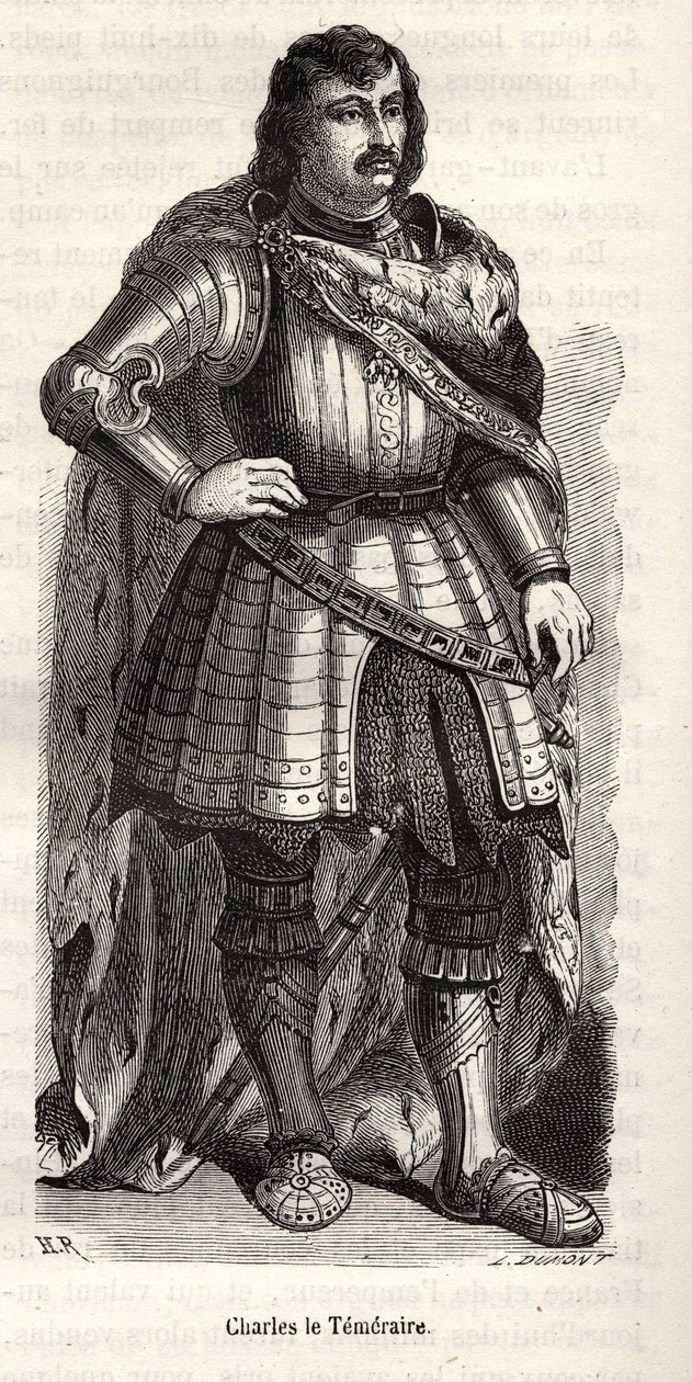 Carlo il Temerario (1433-1477), Duca di Borgogna. da Unknown artist