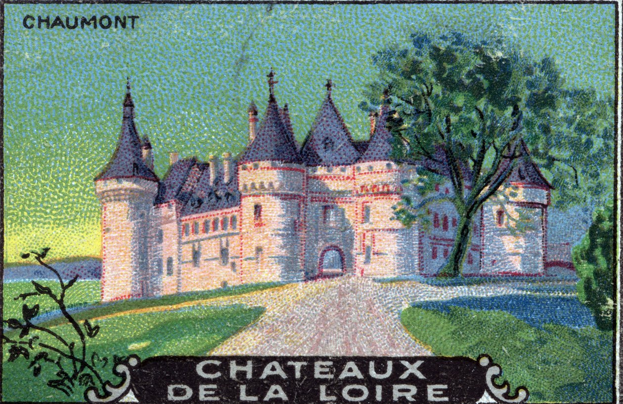 Castelli della Loira: Chaumont-sur-Loire, Loir-et-Cher, Centro, Francia, inizio del XX secolo (cromo) da Unknown Artist