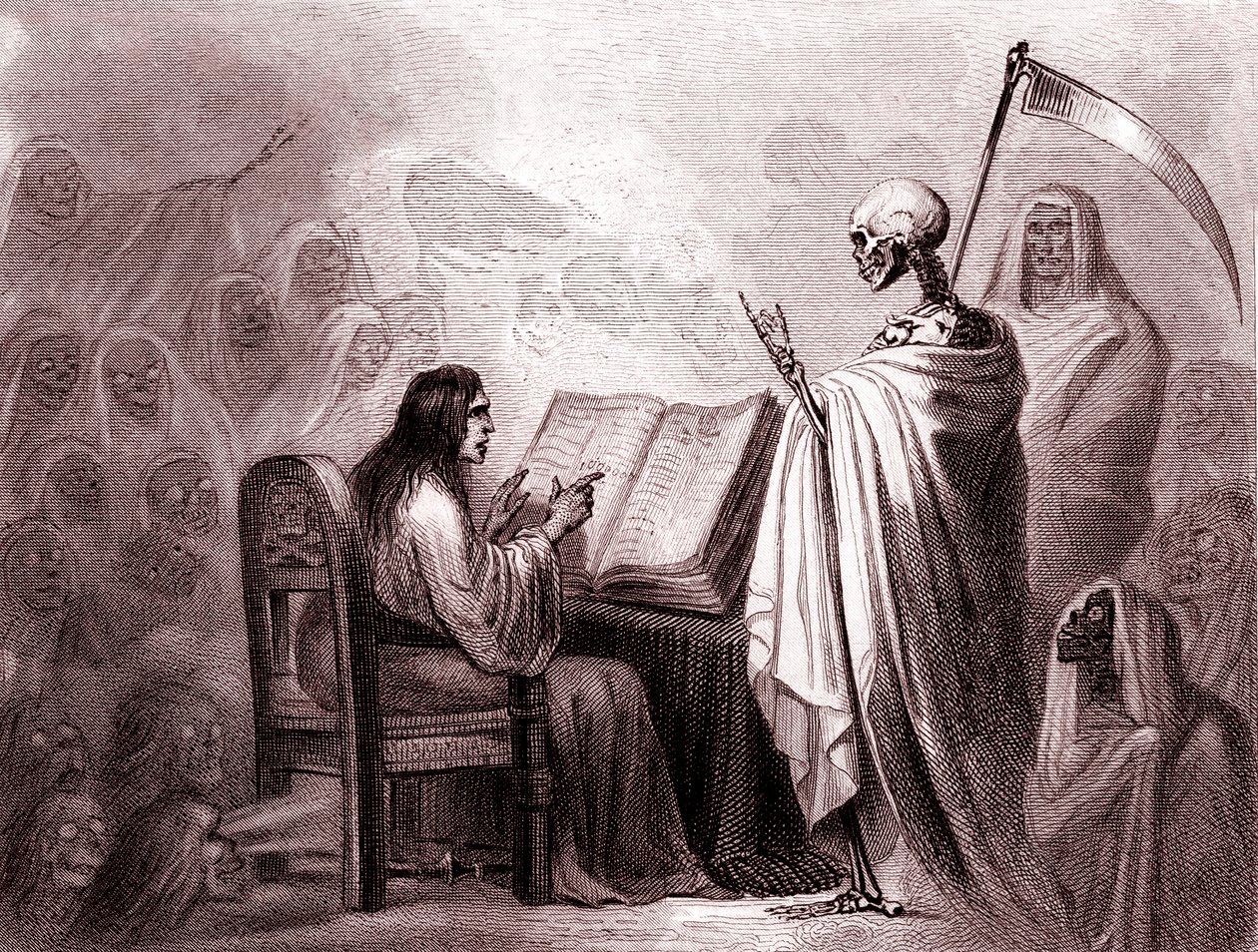 Colera Morbus. Flagello di morte e di epidemie (incisione da Unknown Artist