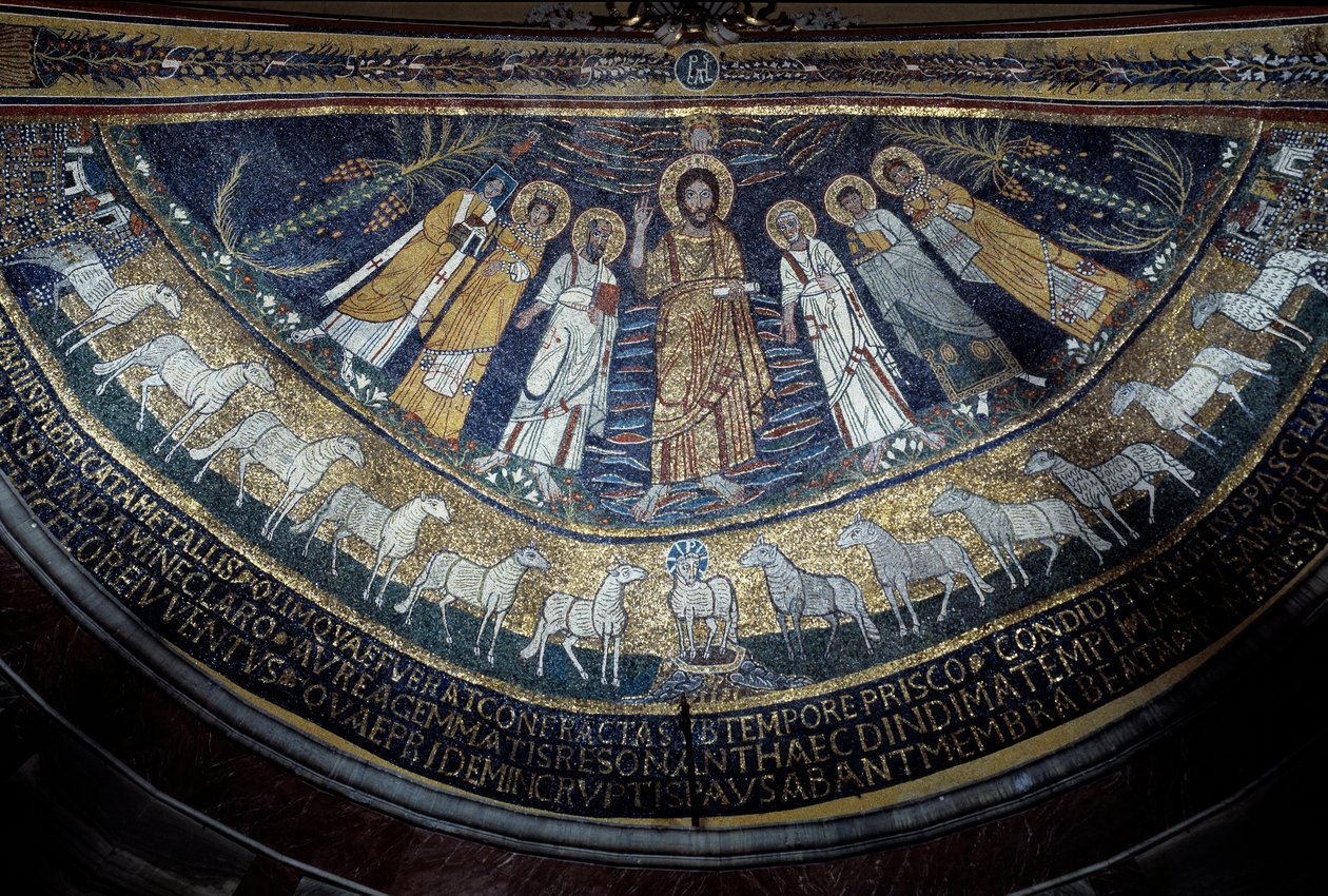 Cristo tra San Paolo, Santa Cecilia, San Pasquale, San Pietro, San Valeriano e Sant