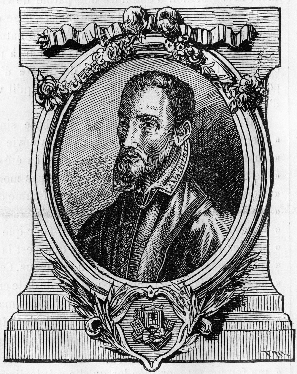Christophe Plantin (1514-1589), stampatore di Anversa di origine francese. Incisione del XIX secolo da Unknown artist