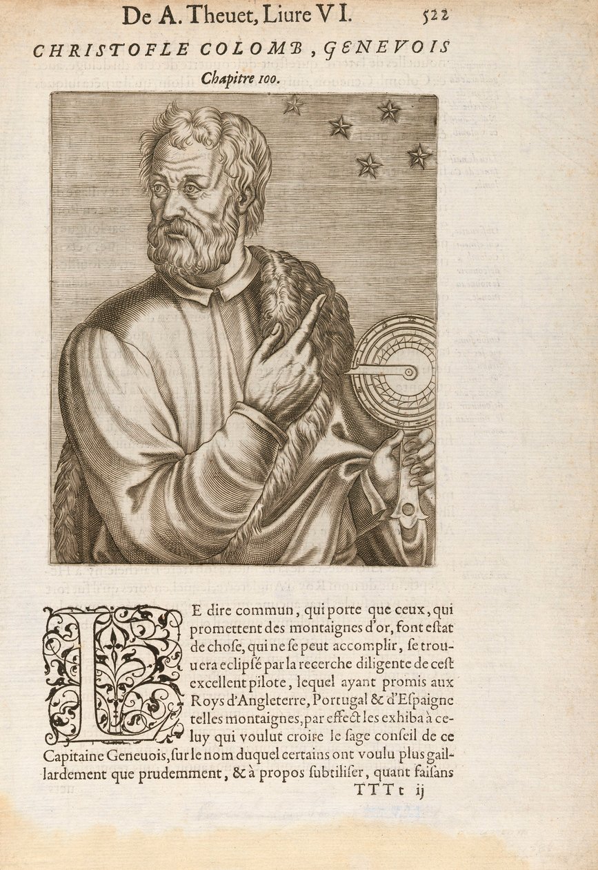 Cristoforo Colombo Usa la Navigazione Stellare da Unknown artist