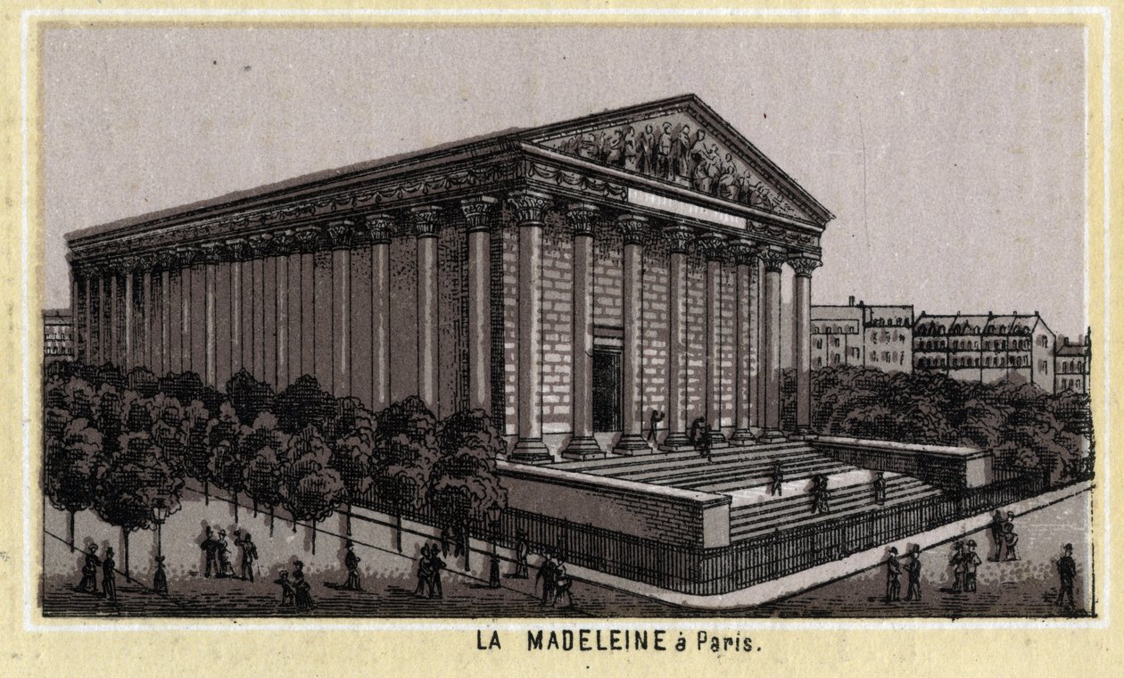 Chiesa della Madeleine a Parigi da Unknown artist