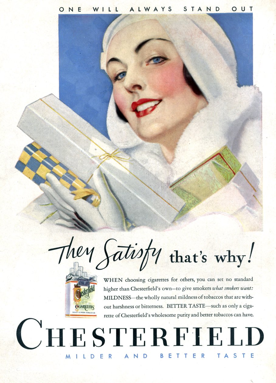 Cigarette Chesterfield da Unknown Artist