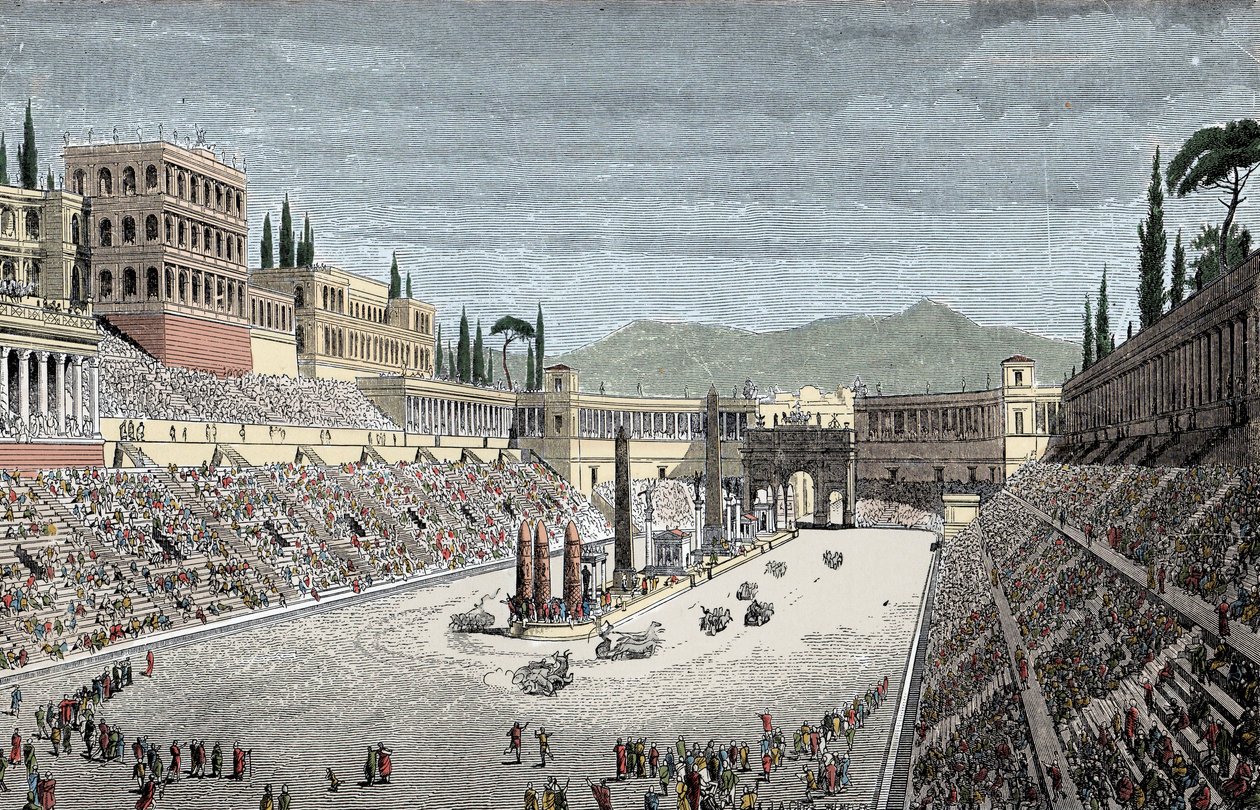 Circo Massimo a Roma con una corsa di carri | Unknown artist