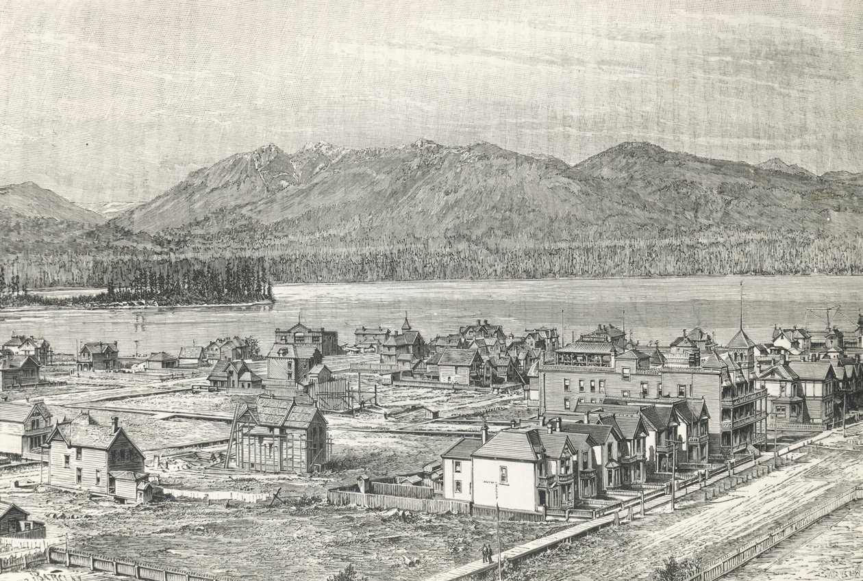 Città di Vancouver, incisione, Canada da Unknown artist