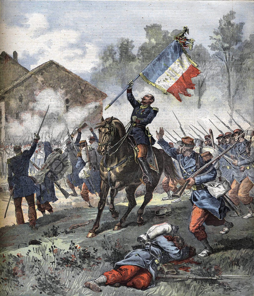 Colonnello de Malleville morto nella battaglia di Solferino il 24 giugno 1859 da Unknown artist