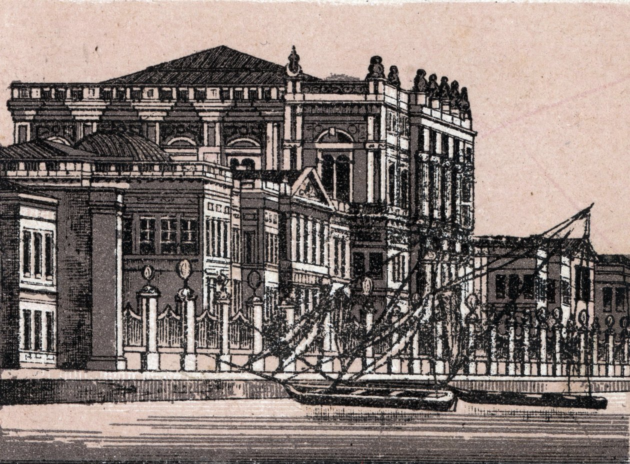 Costantinopoli, Turchia: vista del Palazzo Imperiale a Dolma Baggsche da Unknown artist