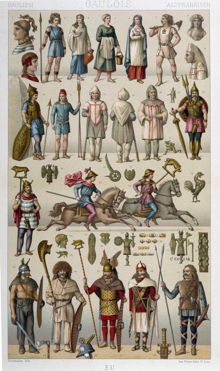 Costumi, armature e armi dei Galli e dei loro guerrieri da Unknown artist