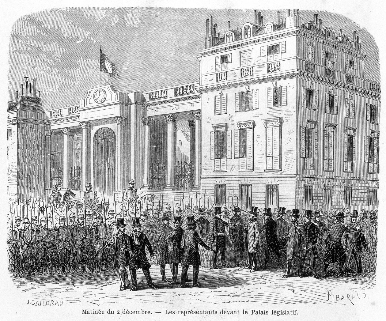 Colpo di Stato: arresto dei deputati al Municipio del 10° arrondissement di Parigi il 2 dicembre 1851. da Unknown artist