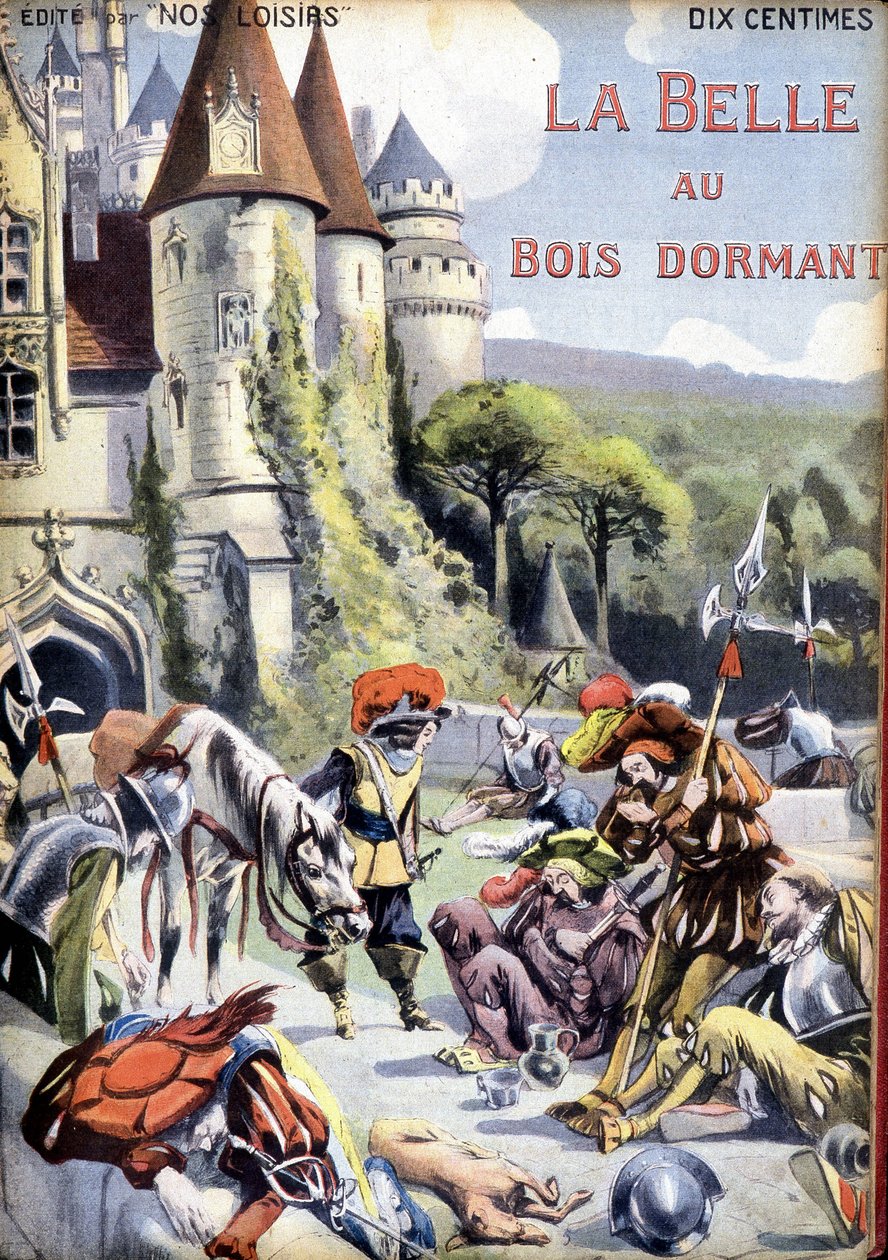 Copertina del racconto di Charles Perrault "La bella addormentata nel bosco" da Unknown artist