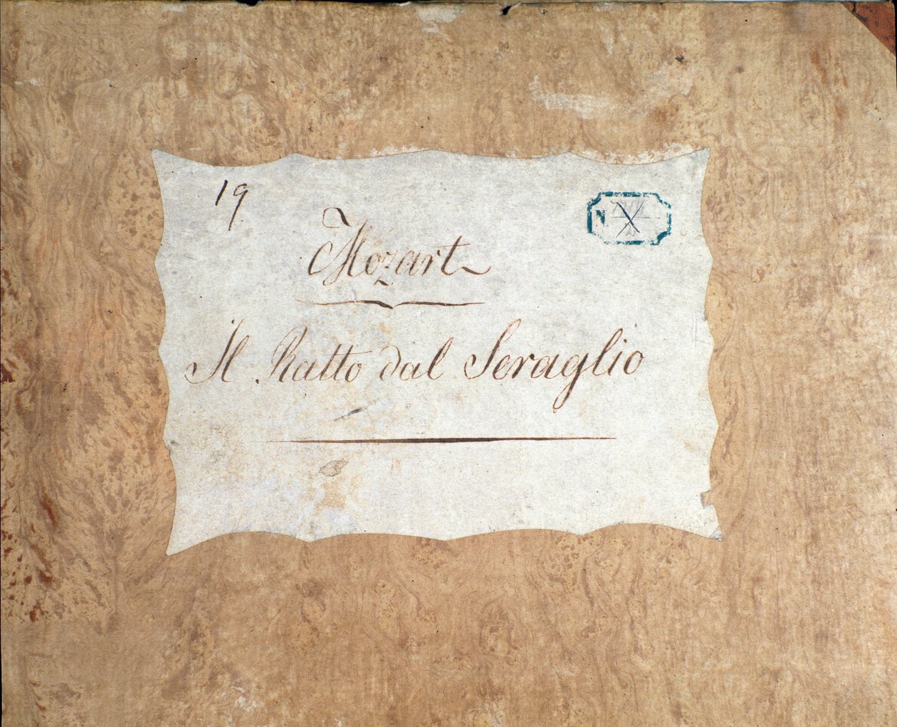 Copertina della partitura per Die Entführung aus dem Serail, opera di Mozart, versione Lichtenthal (1838) da Unknown artist