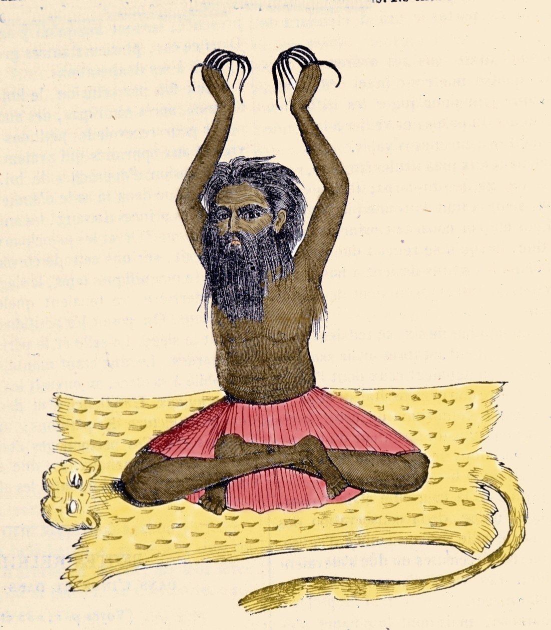 Cultura, civiltà e società indiana: Ritratto di un fakiro con unghie lunghe, India da Unknown artist