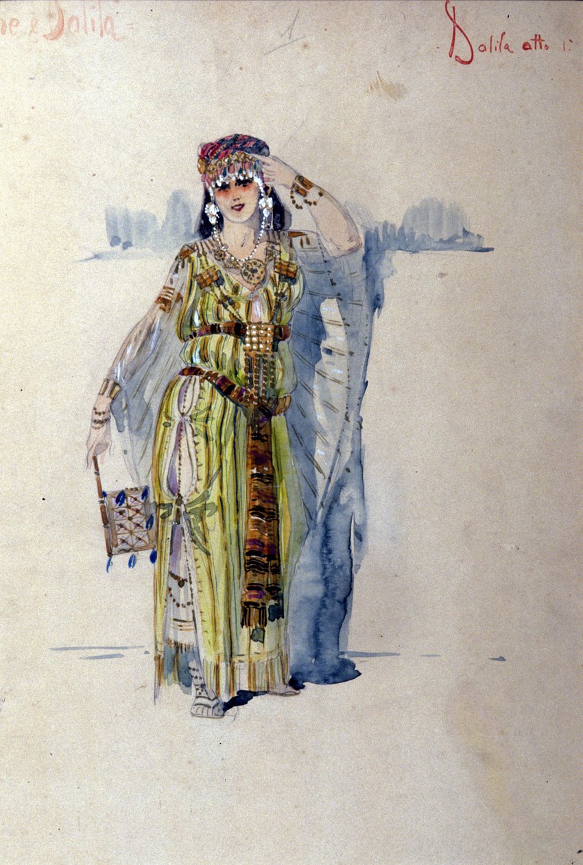 Costume di Dalila per il primo atto dell