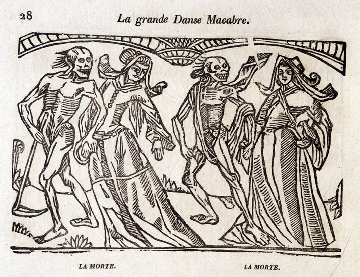 Danza macabra - incisione da Unknown artist