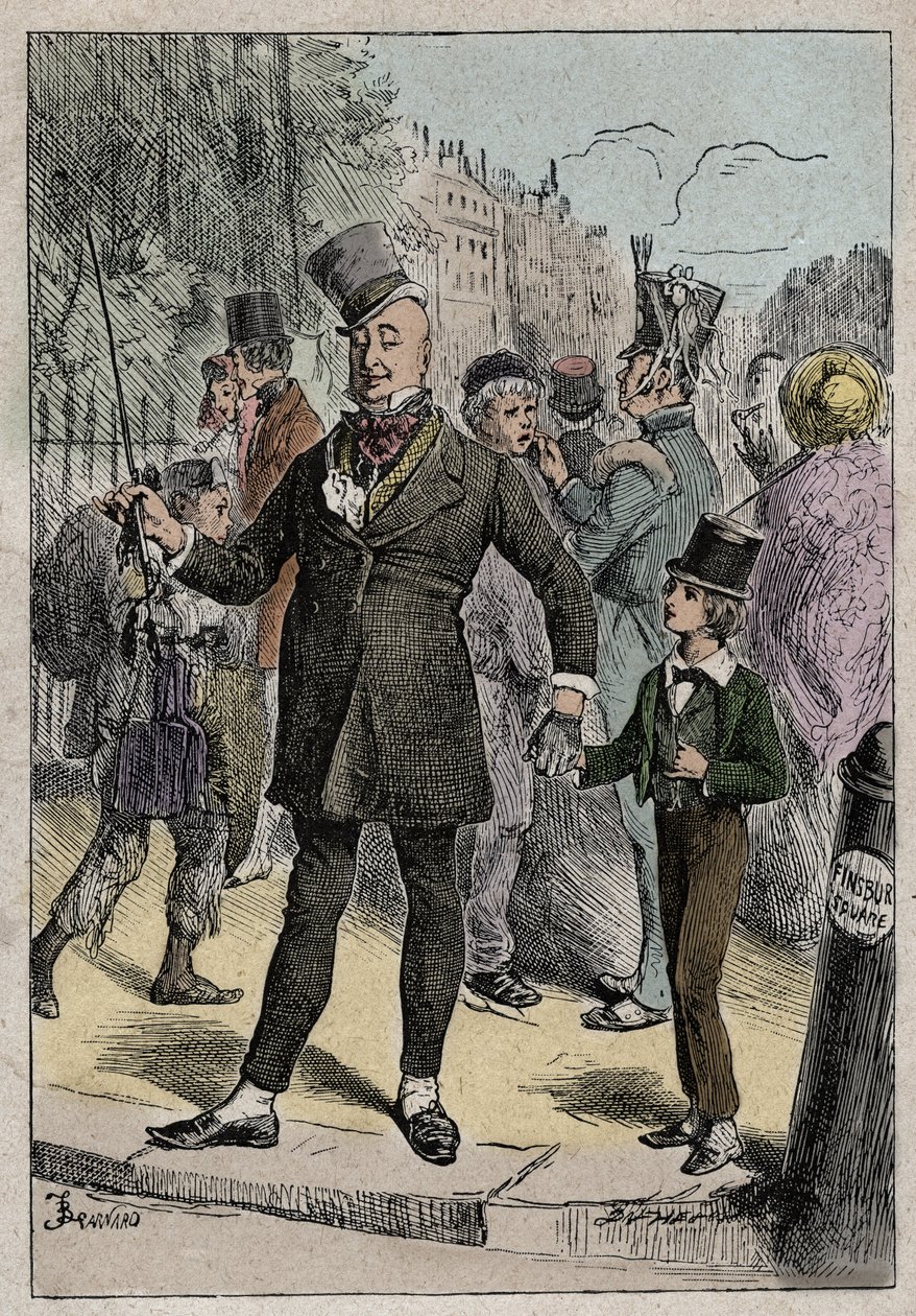 David Copperfield e Mr. Micawber, illustrazione da 