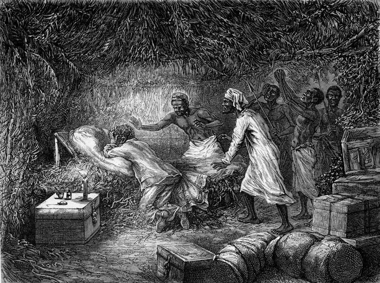 David Livingstone morto di dissenteria nel villaggio di Tchitammbo nel 1873 - "L
