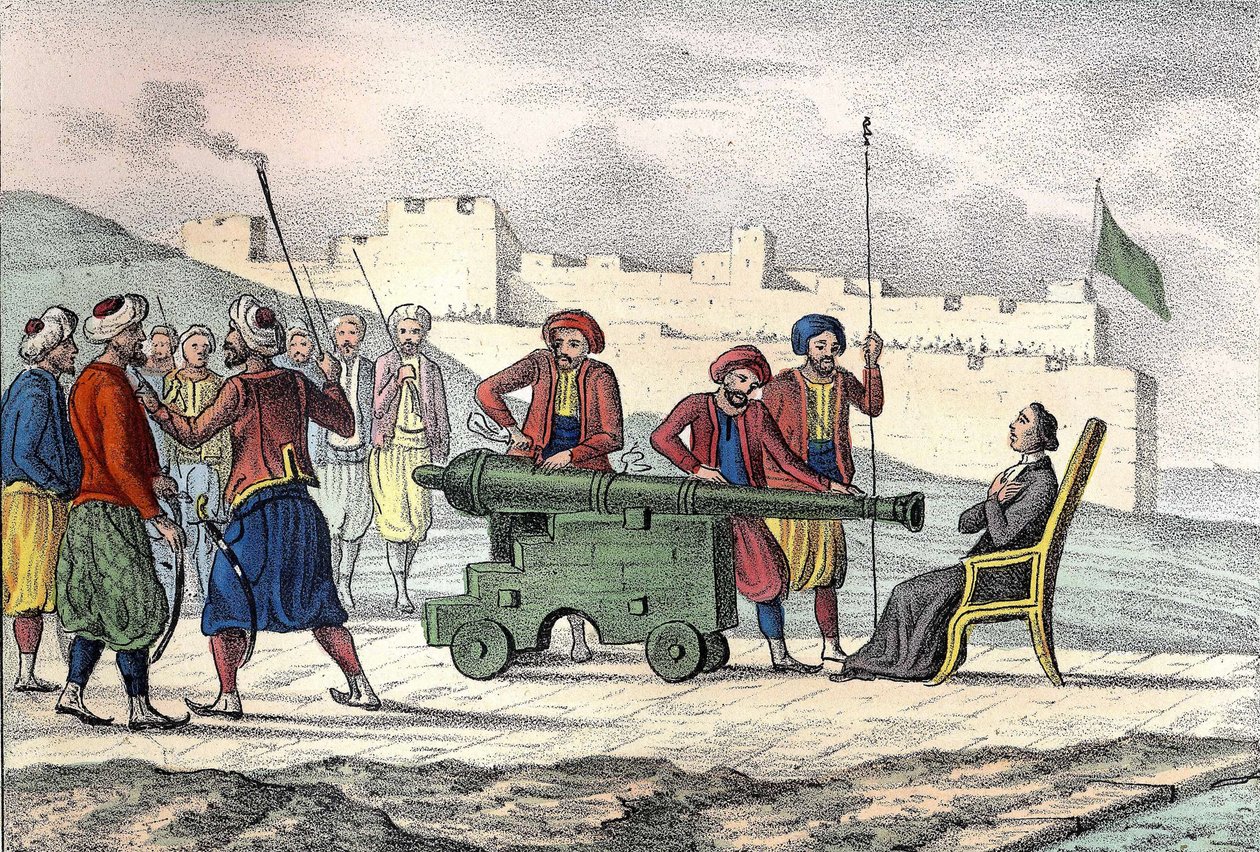 Morte ad Algeri nel 1683 di Padre LE VACHER (Jean Levacher), missionario francese durante il bombardamento di Algeri da parte di Duquesne. In "L