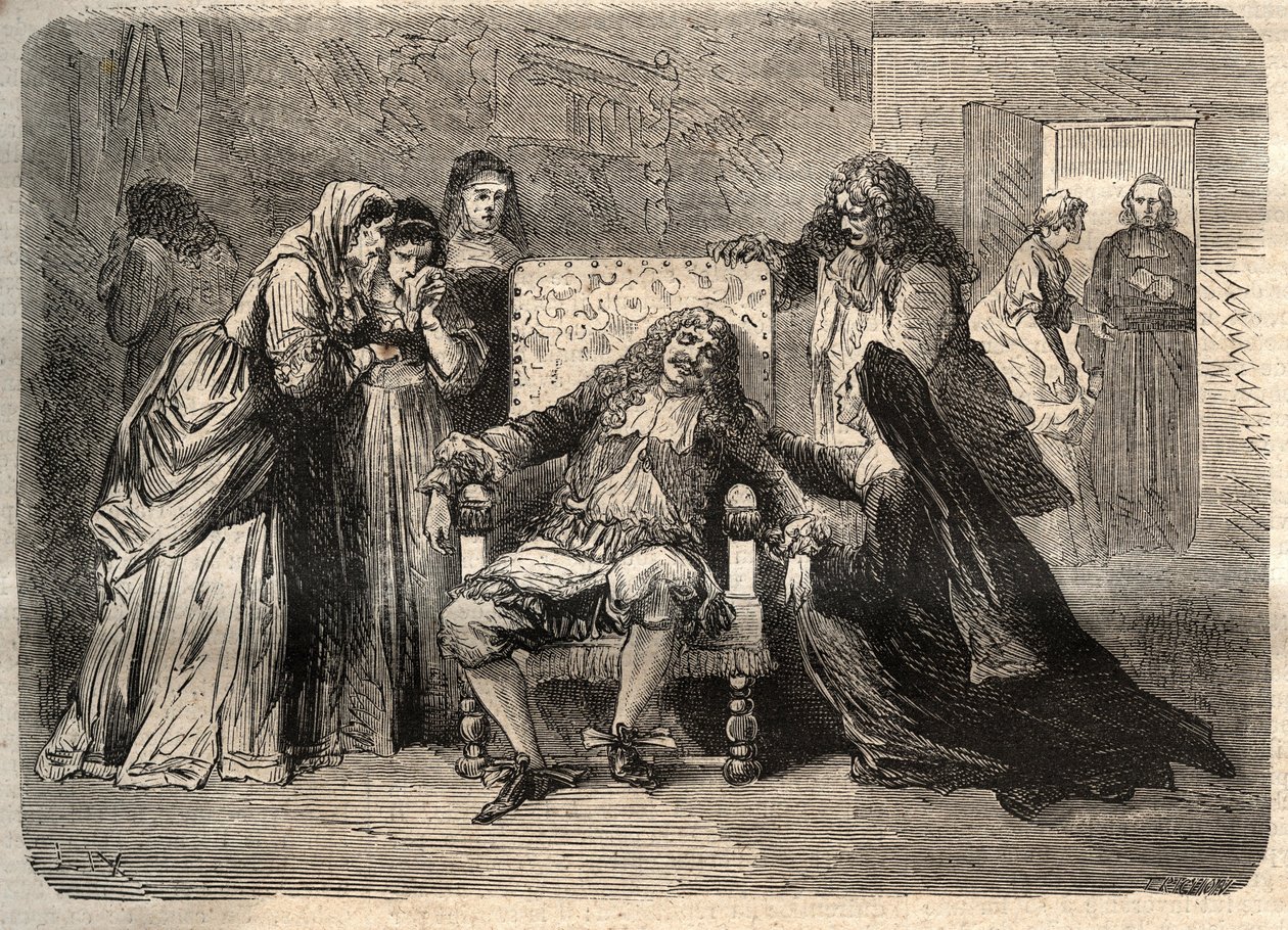 Morte di Molière da Unknown artist