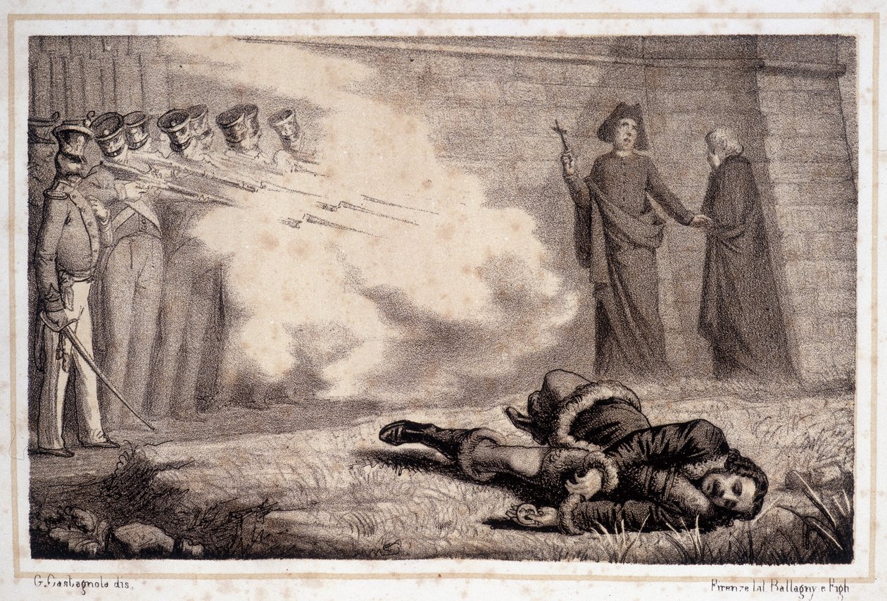 Morte di Murat (1767 - 1815) - in "Storia d