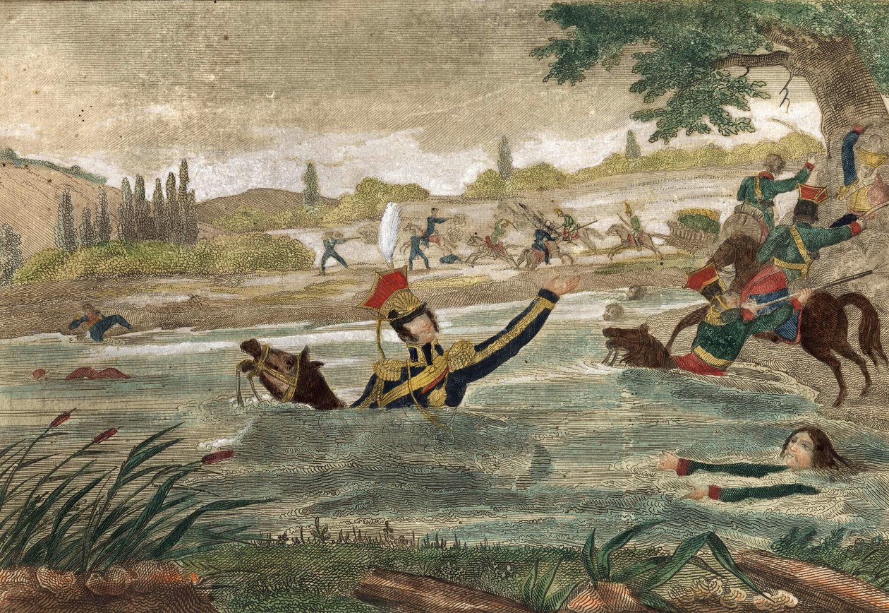 Morte del principe Joseph (Jozef) Antoni Poniatowski (nato nel 1763) al passaggio dell