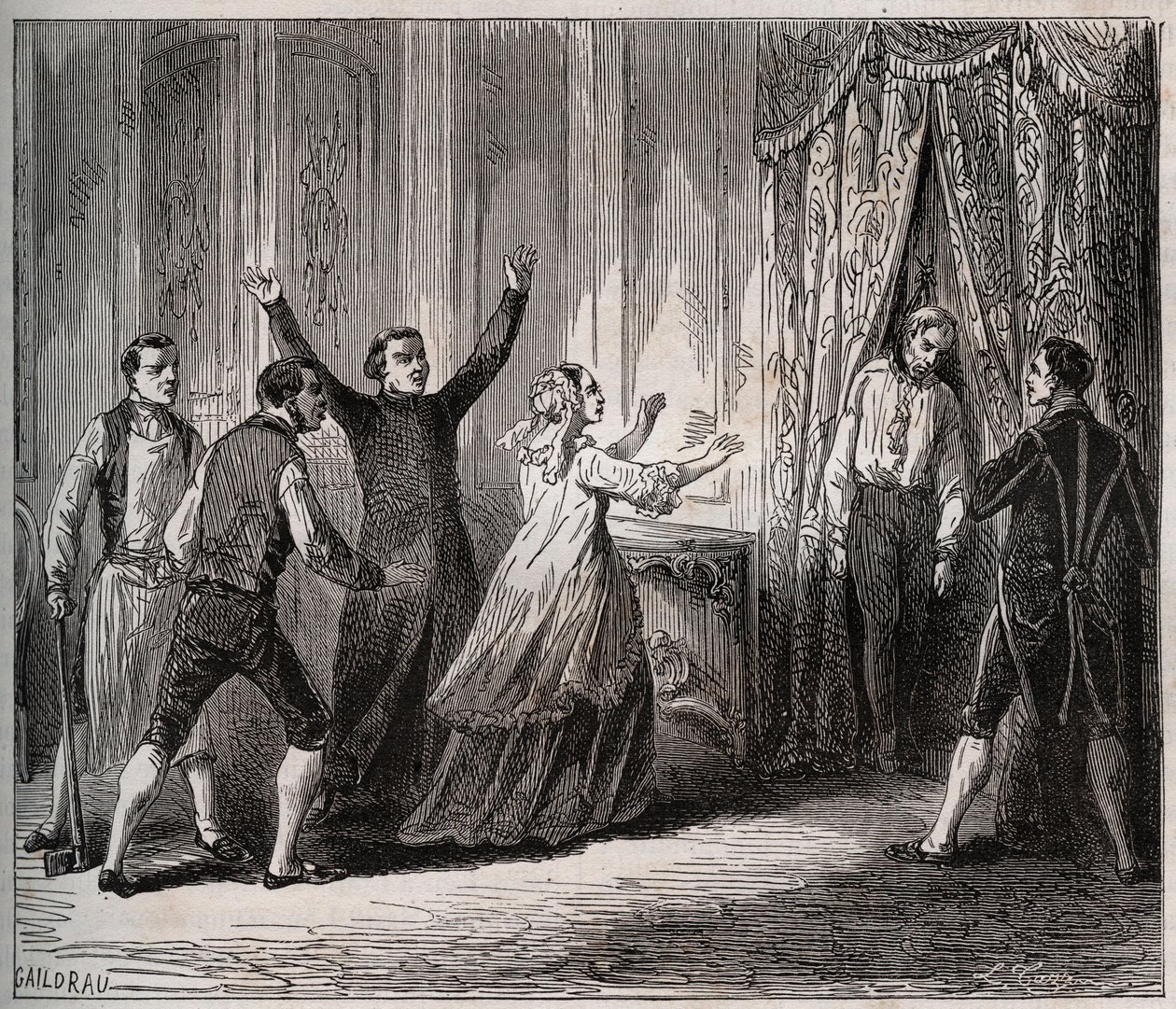 Morte del Principe di Condé (Luigi VI Enrico di Borbone Condé) da Unknown artist