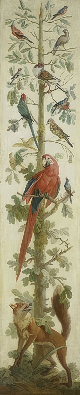 Rappresentazione decorativa con animali da Unknown