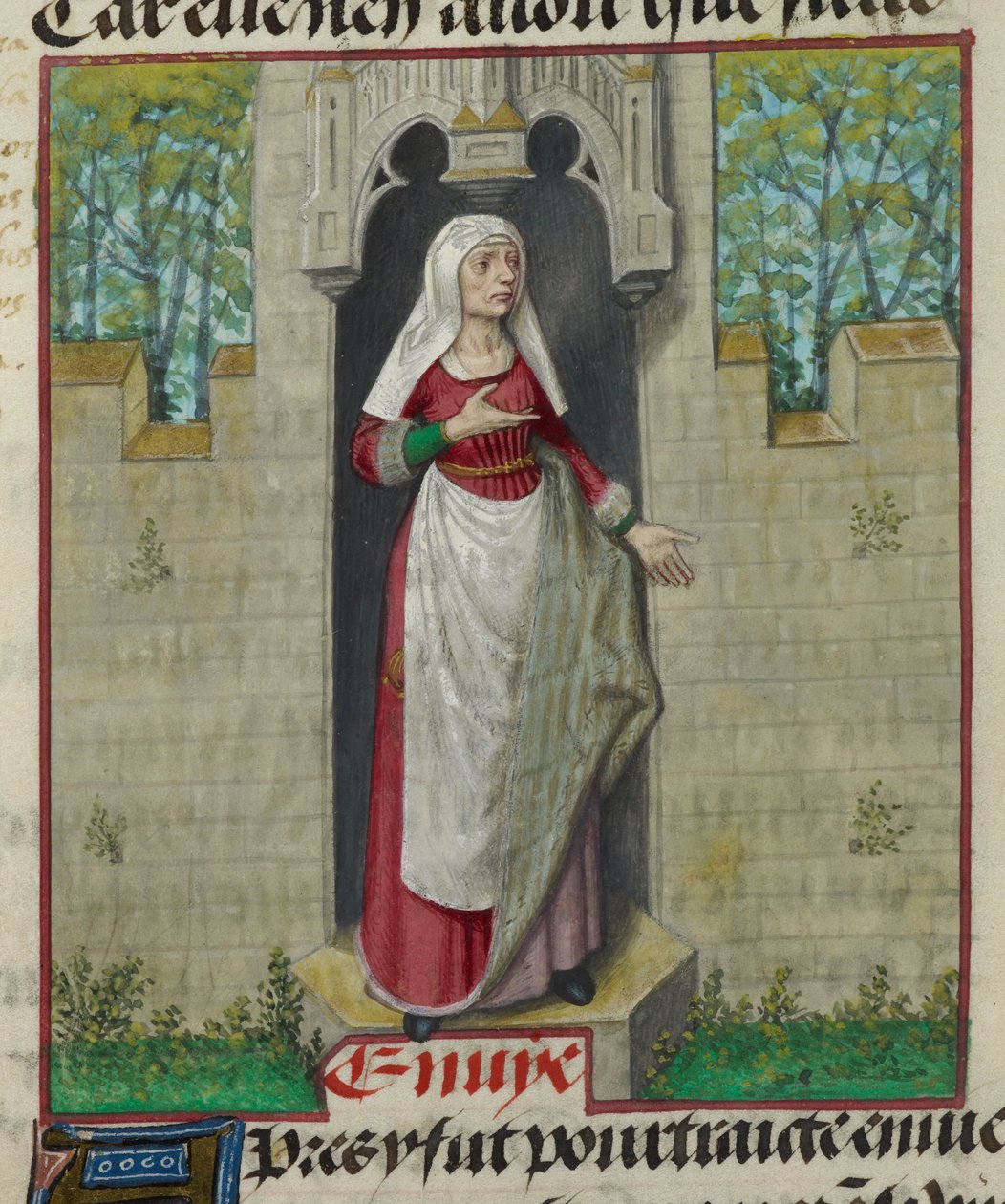 (dettaglio) Figura allegorica di Avarice, da 