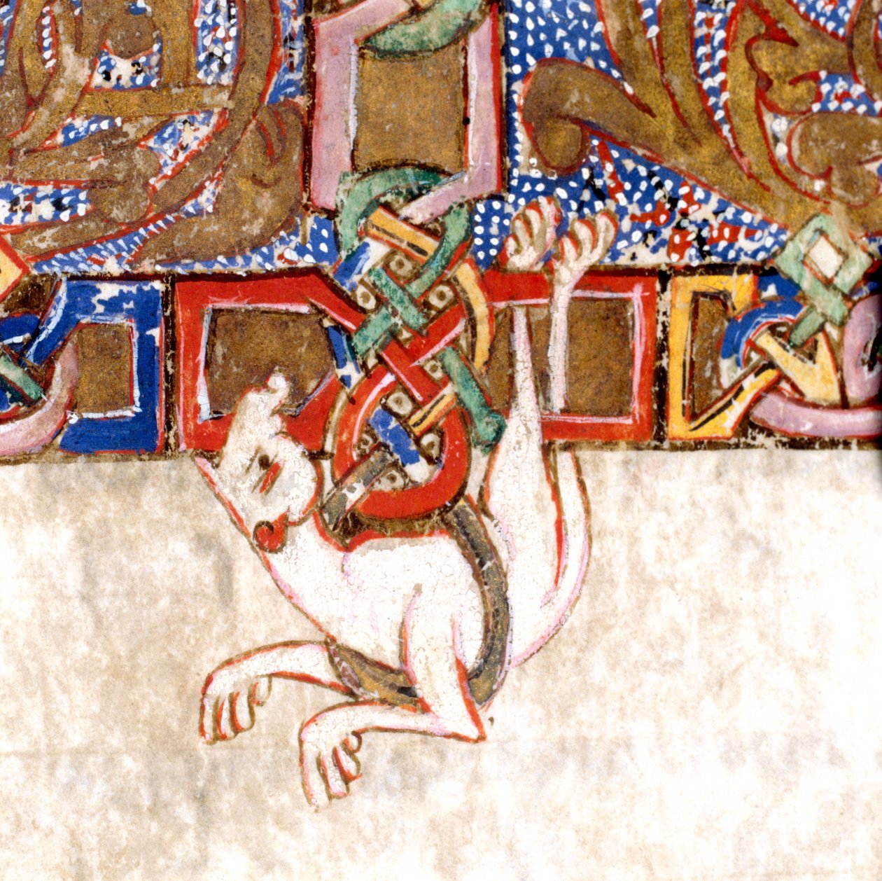 Dettaglio della croce illuminata: f.108v del Breviario-Messale da Unknown