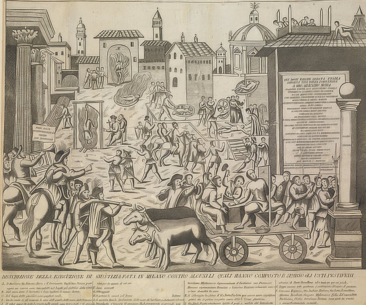 La grande peste di Milano del 1630 da Unknown