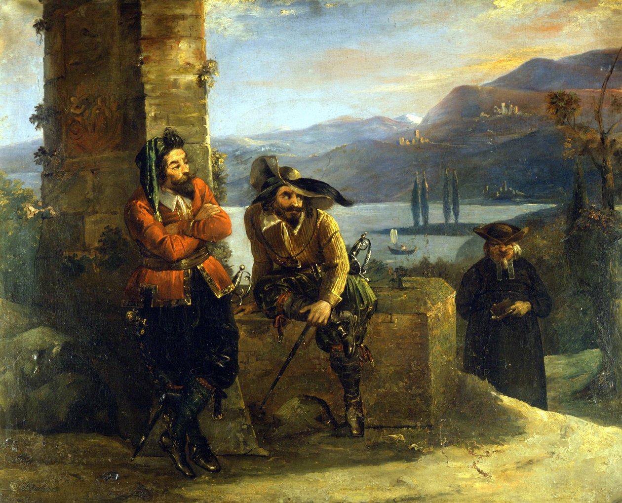Don Abbondio ne "I Promessi Sposi" di Alessandro Manzoni. Casa Manzoni. Milano da Unknown artist