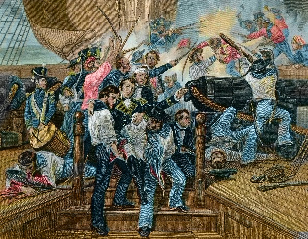 Non abbandonare la nave - Guerra anglo-americana, gli Stati Uniti da Unknown artist