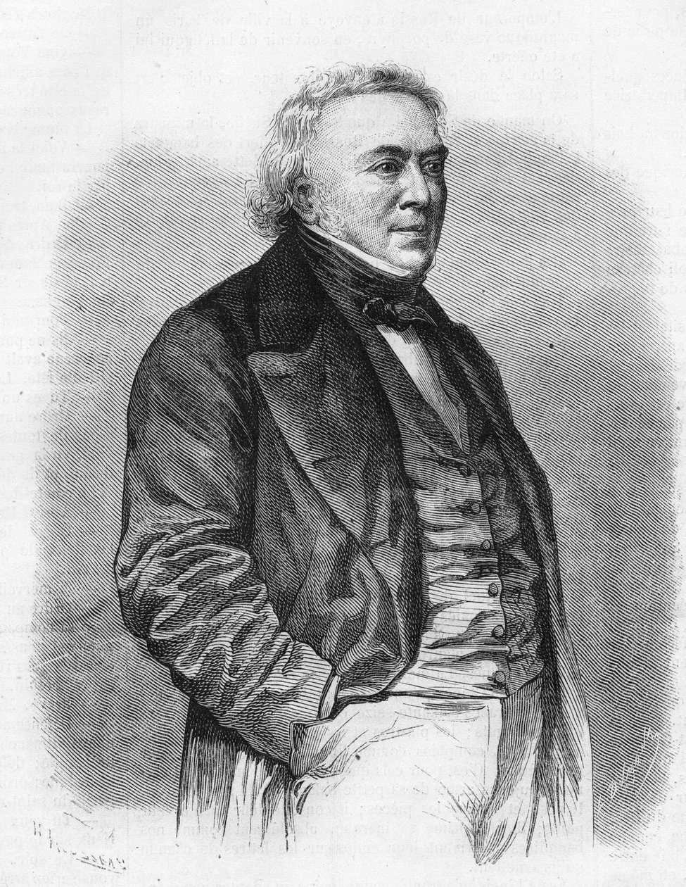 Dott. Rayer (1793-1867). da Unknown artist