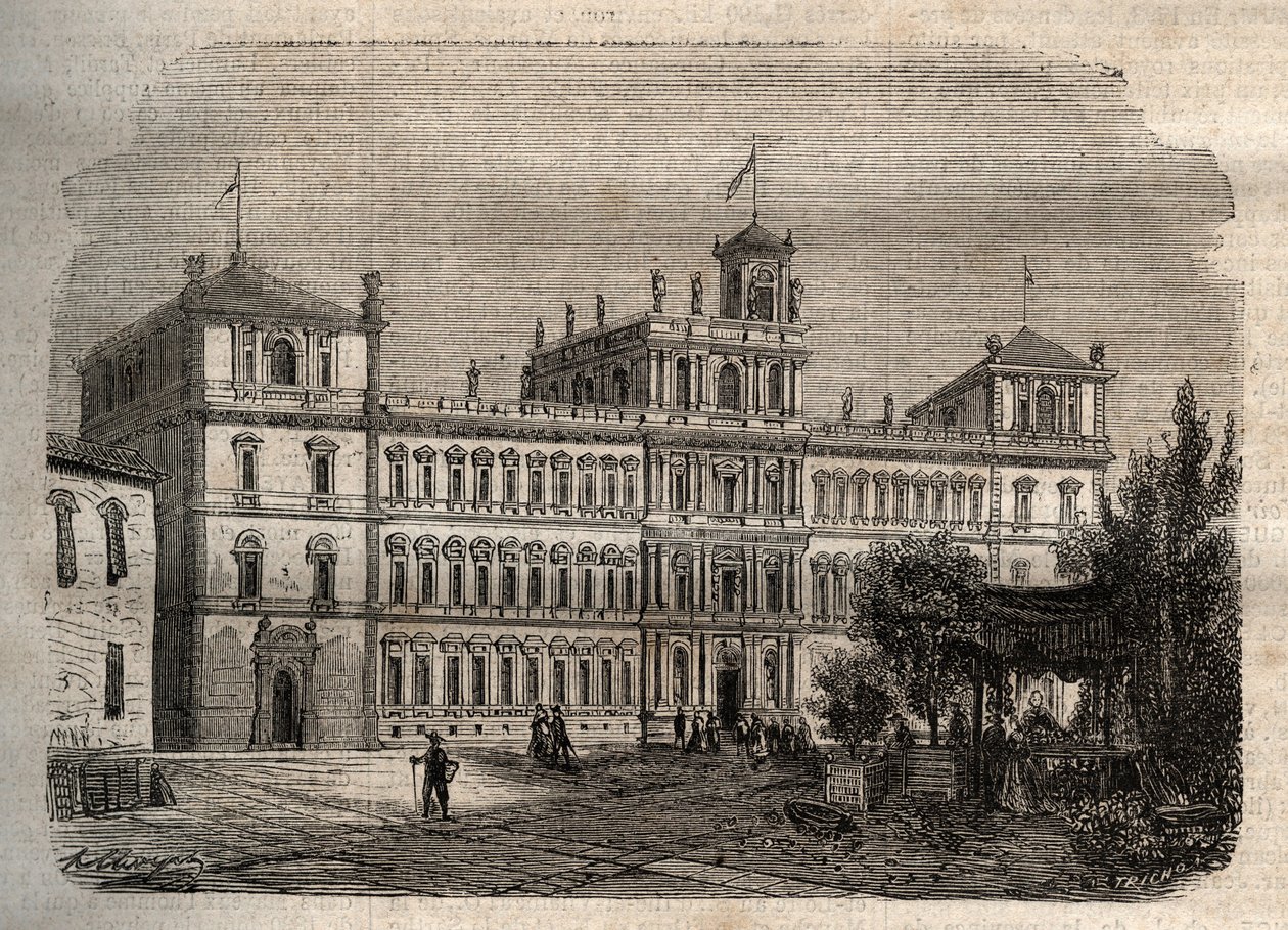 Palazzo Ducale di Modena nel XIX secolo - Il Palazzo Ducale 1634 - Palazzo Ducale di Modena da Unknown artist