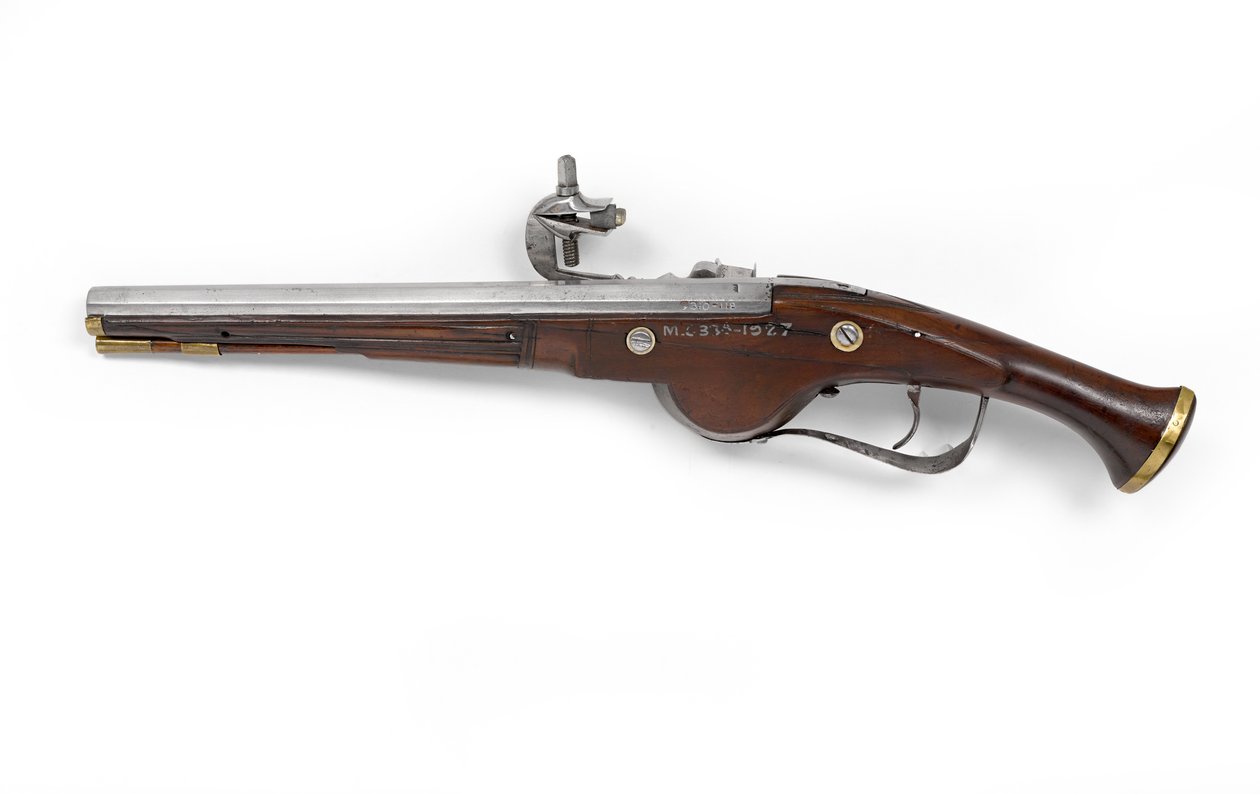 Pistola a ruota olandese o tedesca, c.1630 da Unknown artist